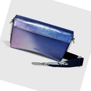 Sac À Main Ecco METALLIC RISE CASSETTE Femme Bleu Violette Argent | FR 335HAP